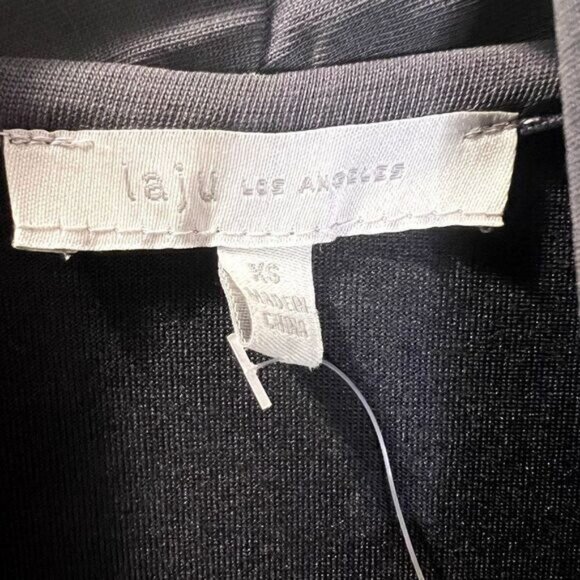 laju Deep V-Neck Long Sleeve Wrap Front Loose Sweater Pullover Tops NWT - Picture 5 of 6